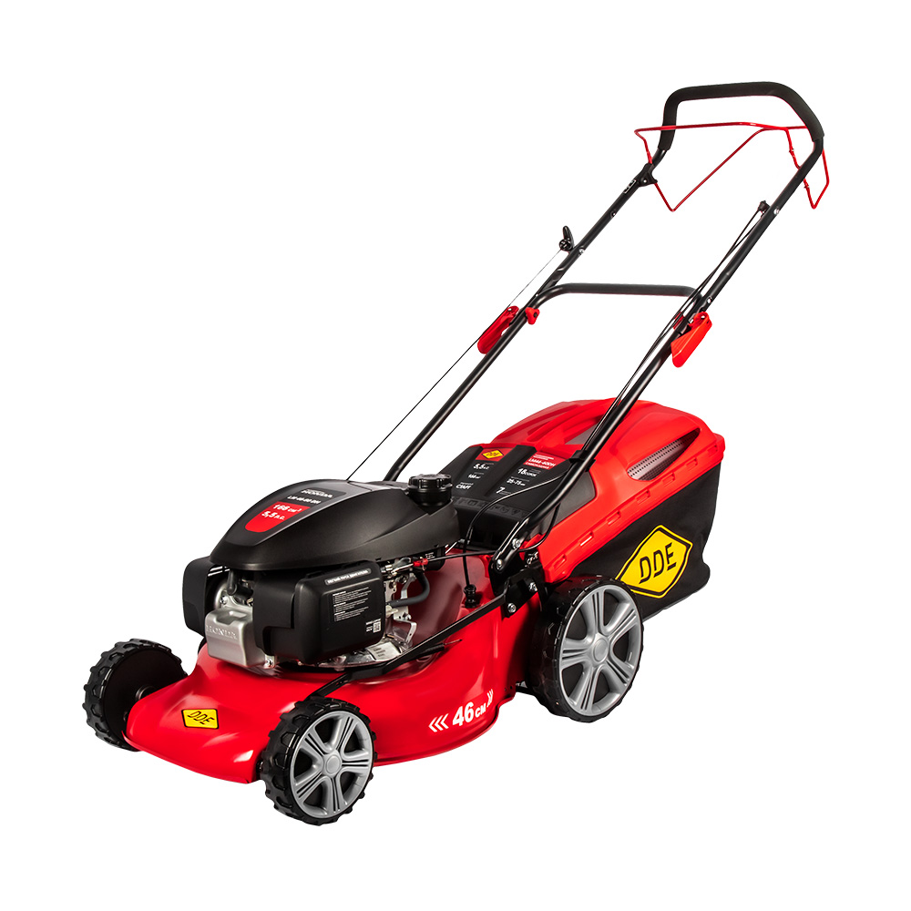 Газонокосилка бензиновая DDE LM 46-60 DH (Honda 5,5 л.с., ширина 46 см, выс 25-75 мм, сбор-к 60 л, самоход), шт