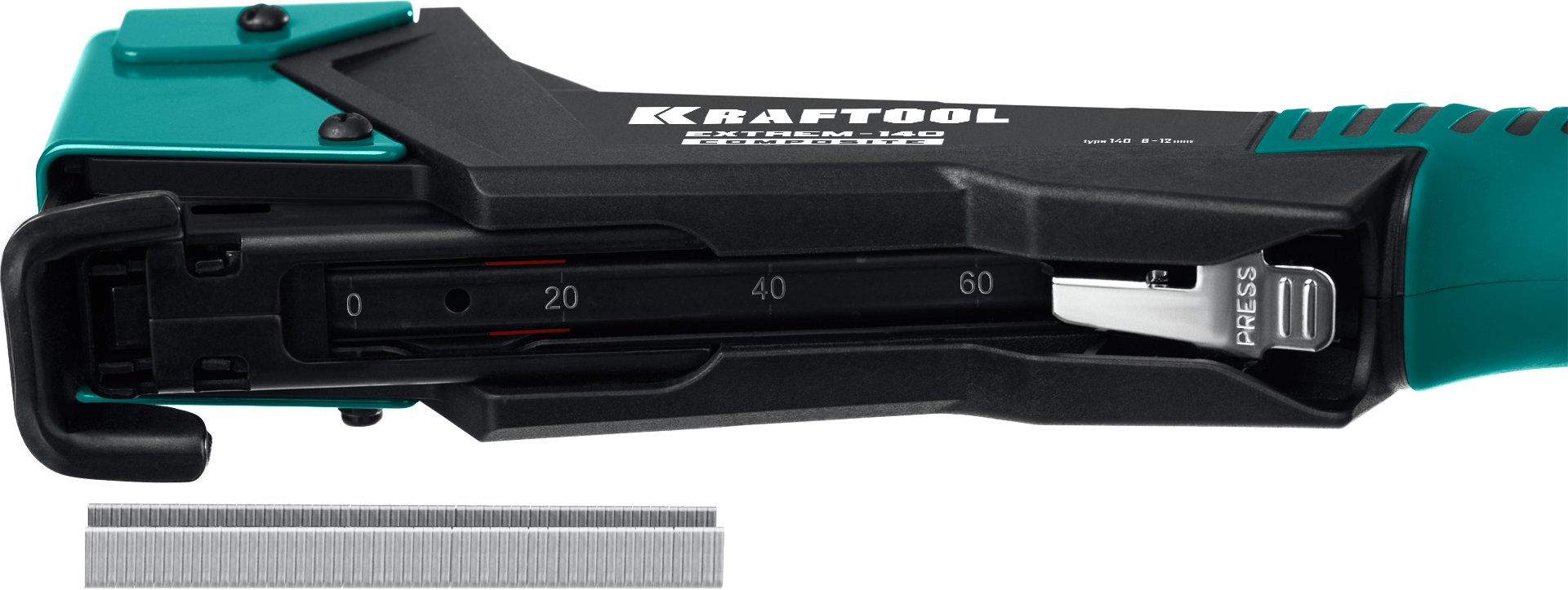 KRAFTOOL EXTREM-140 тип 140 (G/11/57) 20GA (6-12мм), композитный сверхлёгкий скобозабиватель (3154)