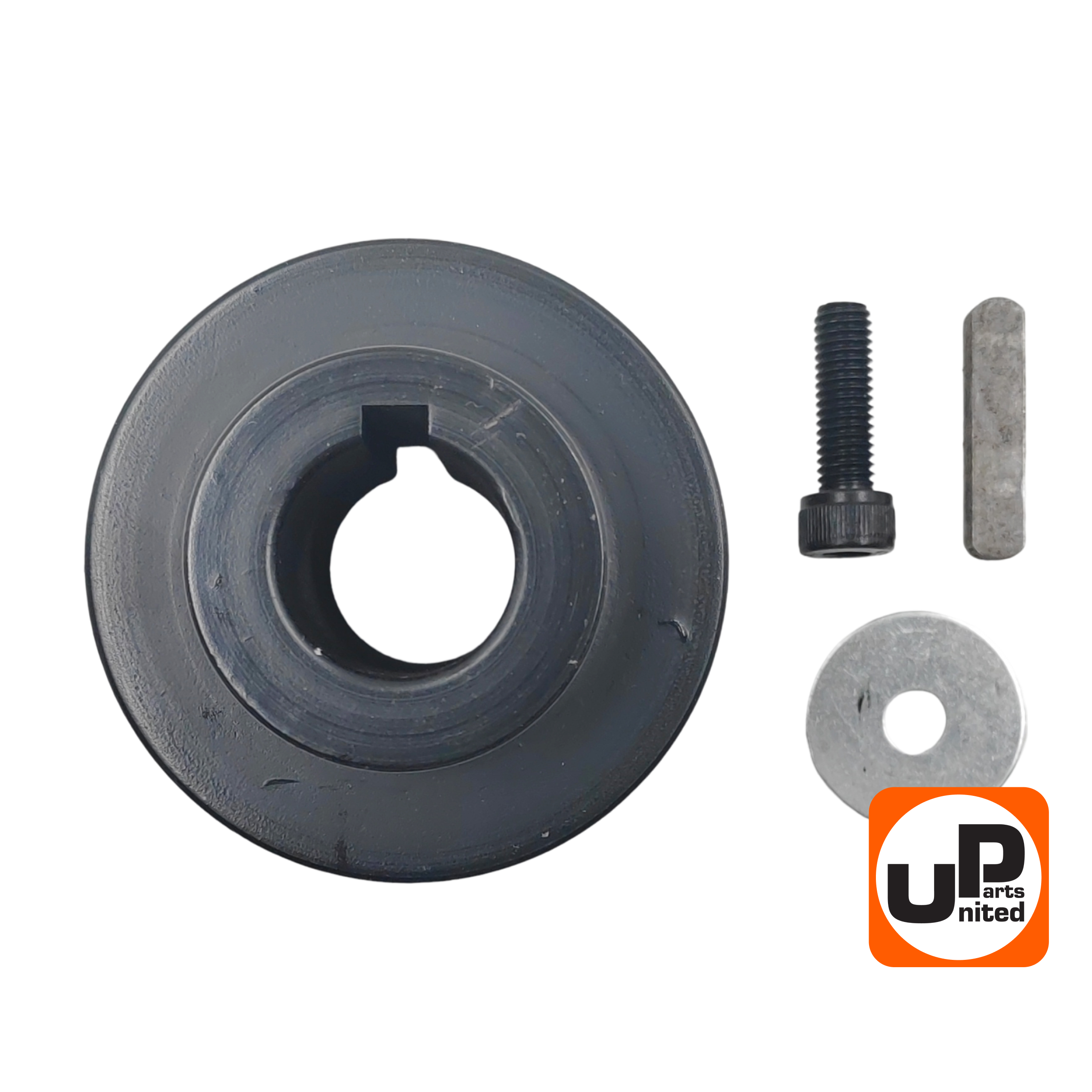 Шкив ведущий UNITED PARTS для 4Т двигателя, d25,00xD70xH44мм, под два ременя 13мм, шт