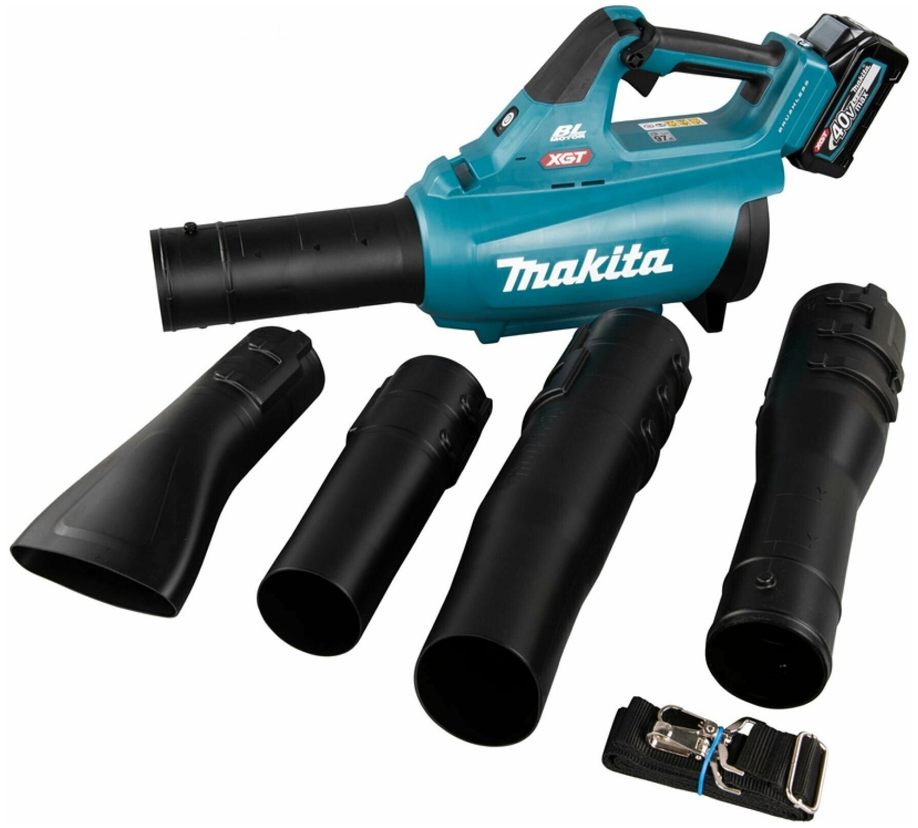 Воздуходув аккумуляторный MAKITA UB001GZ (BL 40MAX, 0-16 м³/мин, 0-64 м/с, Boost-режим), шт