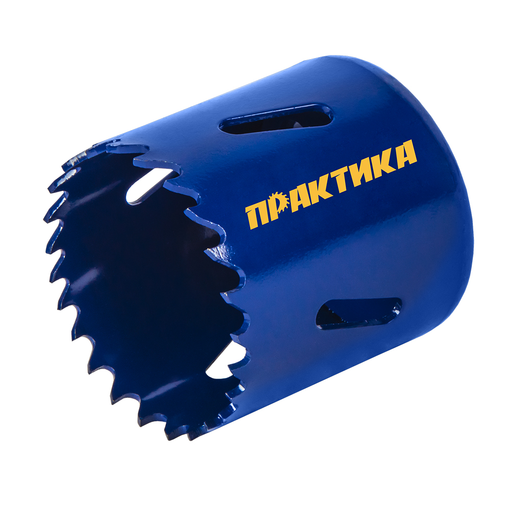 Коронка биметаллическая ПРАКТИКА  44 мм (1 3/4"), (1шт), клипса