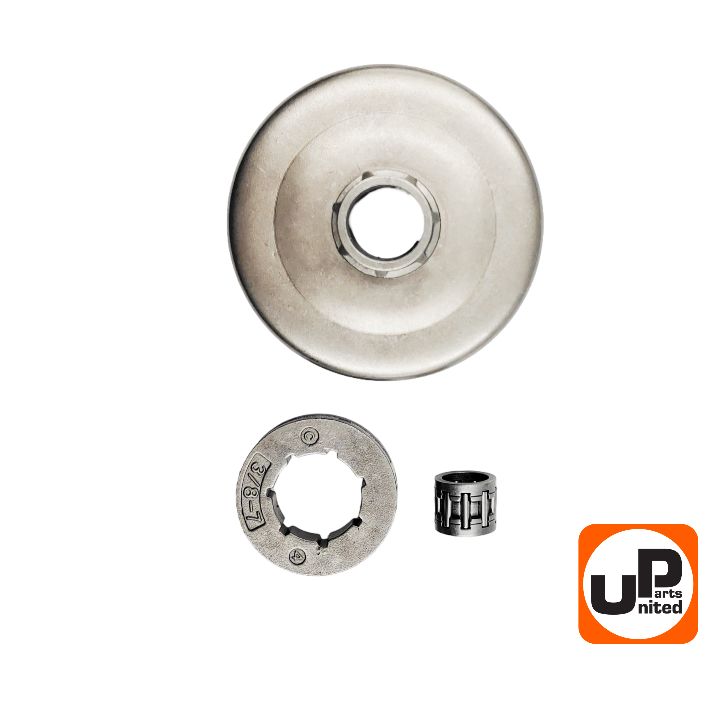 Чашка сцепления UNITED PARTS 3/8"-7 для HUSQVARNA 235/236/240, PART 350/351 с подшипником, шт