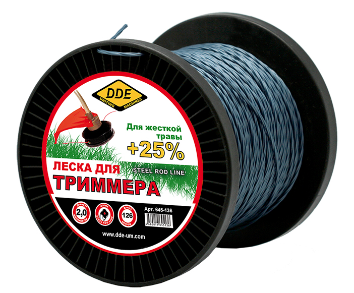 Корд триммерный на катушке DDE "Steel rod line"