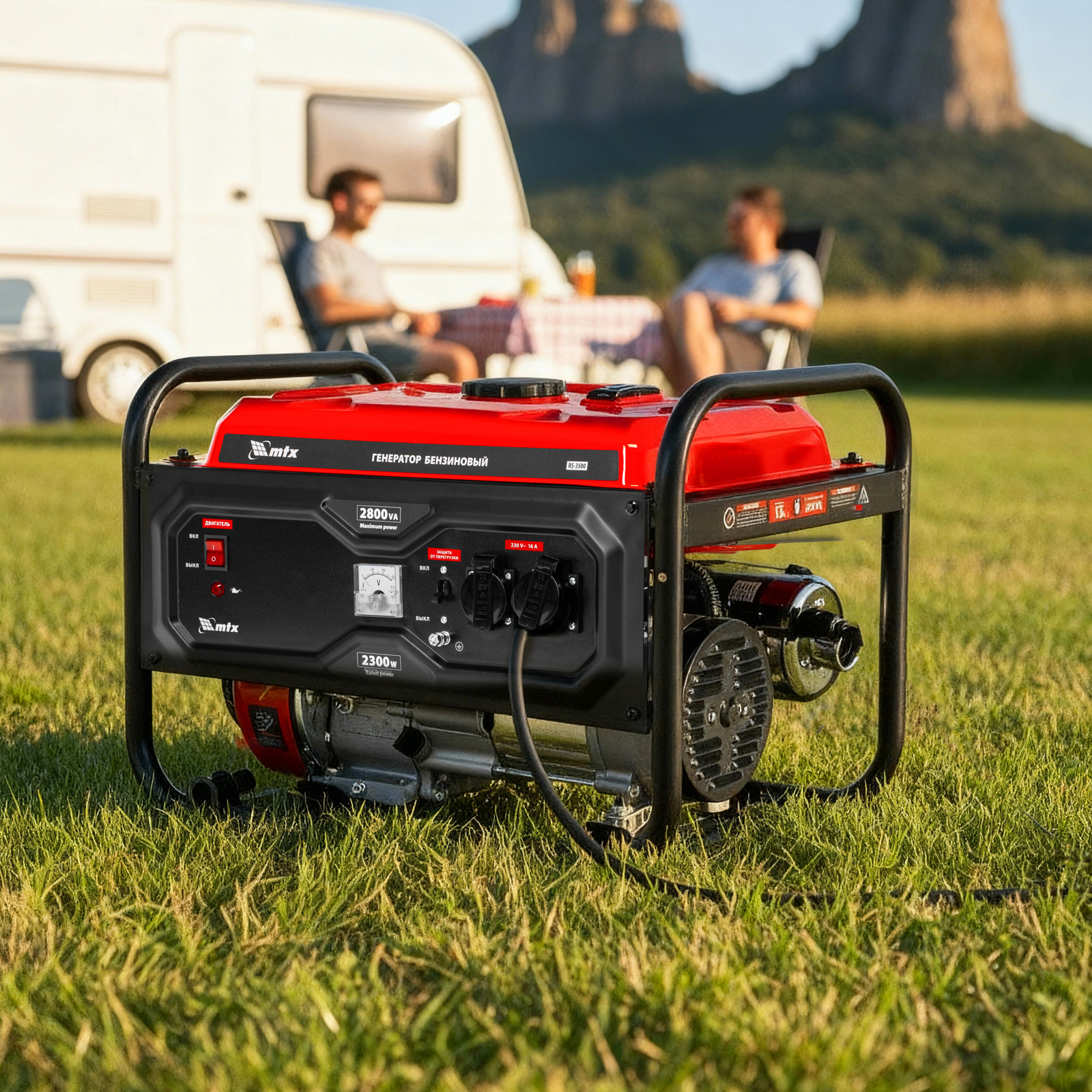 Генератор бензиновый RS-3500, 2,8 кВт, 230В, ручной стартер MTX