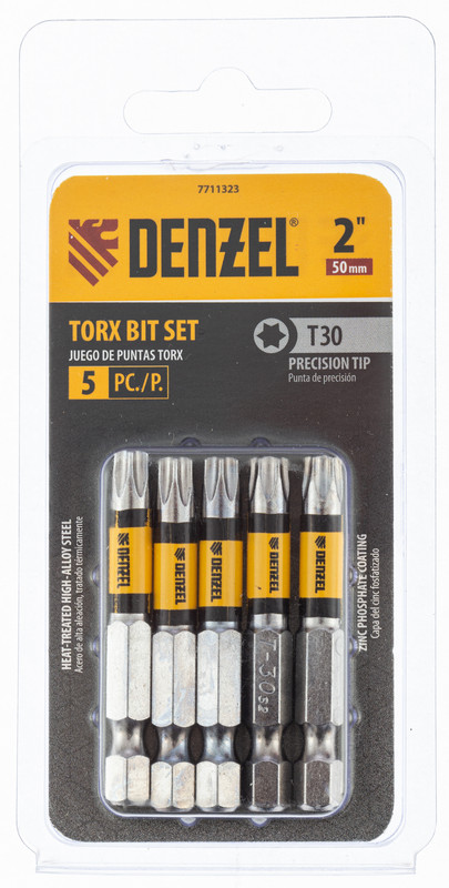 Бита T30x50, 5 шт. Denzel
