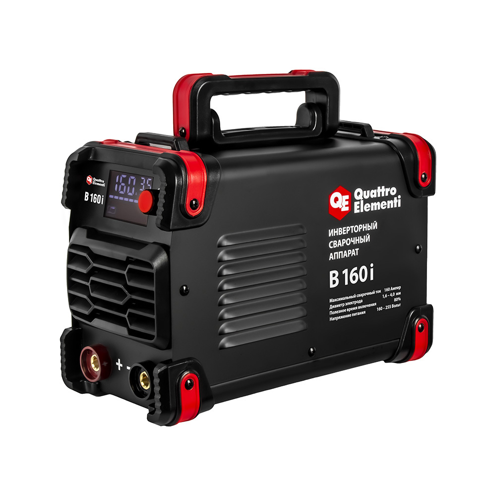 Аппарат электродной сварки QUATTRO ELEMENTI B 160i (160 А, электроды до 4.0 мм, LED дисплей, TIG-Lift) (922-623), шт