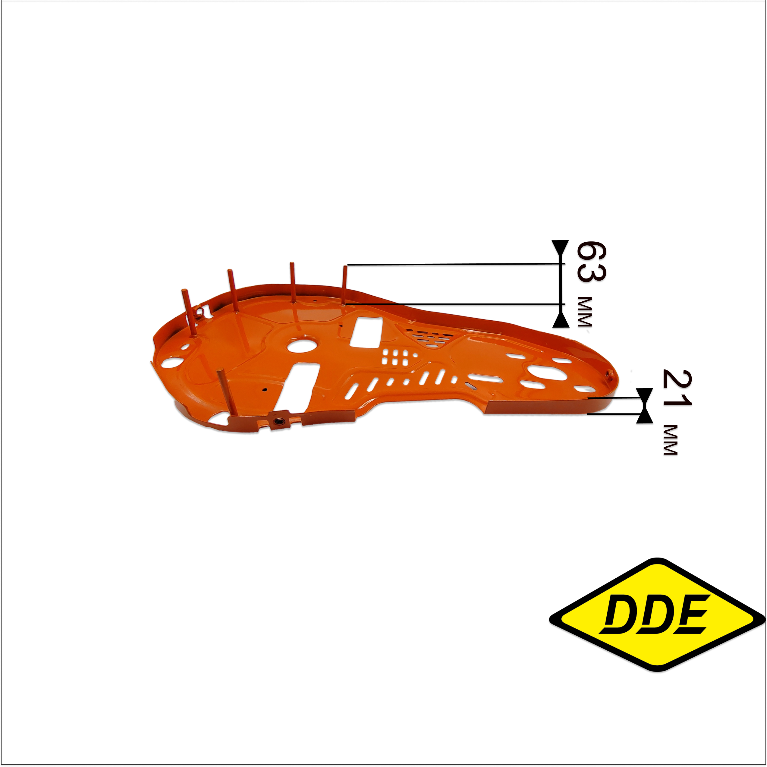 Кожух ремня DDE V 600 II - 65HPR " Мустанг-2M " внутренний  (2.04.06.031200), шт