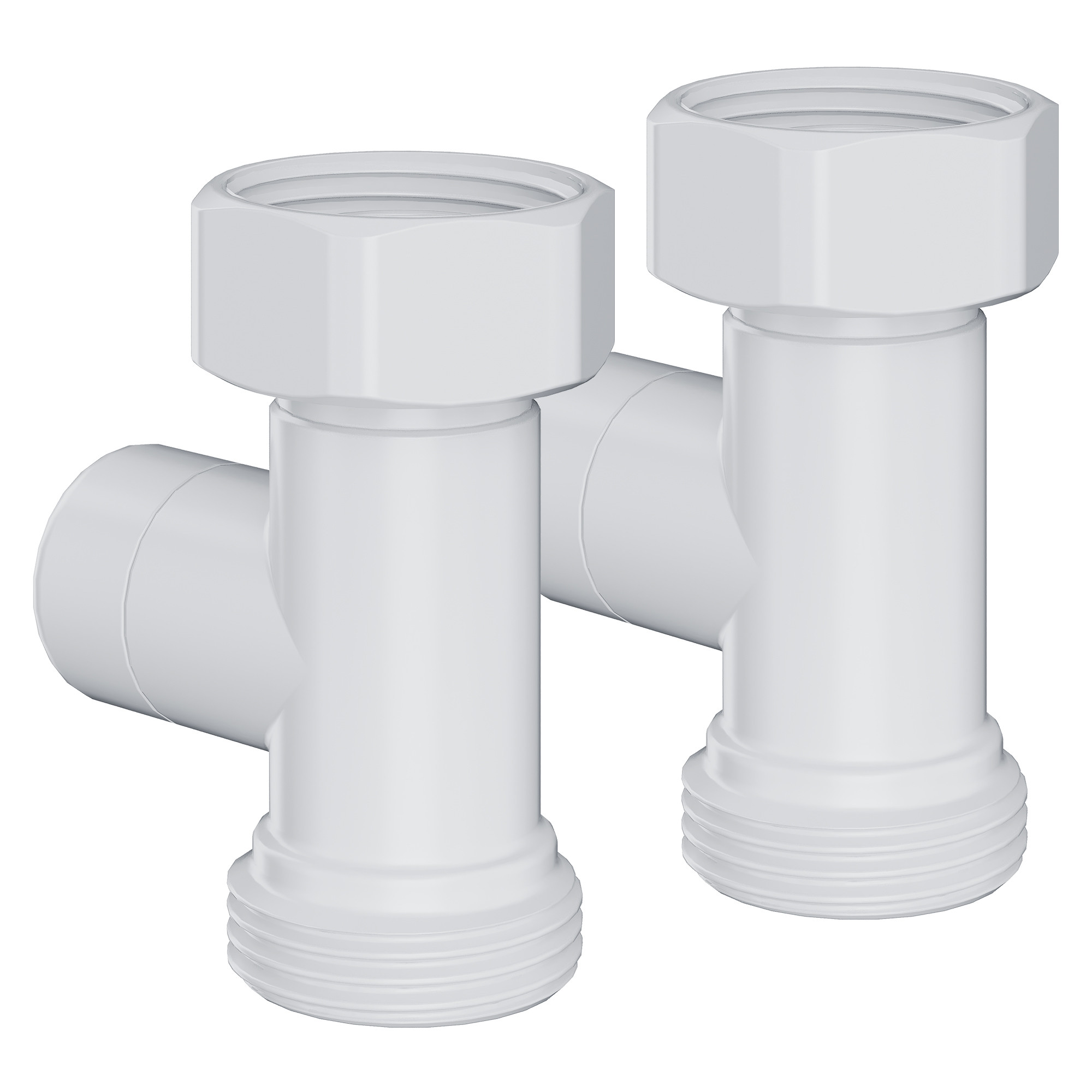 Набор нижнего подключения Royal Thermo Design прямой раздельный 3/4х3/4ЕК (белый)