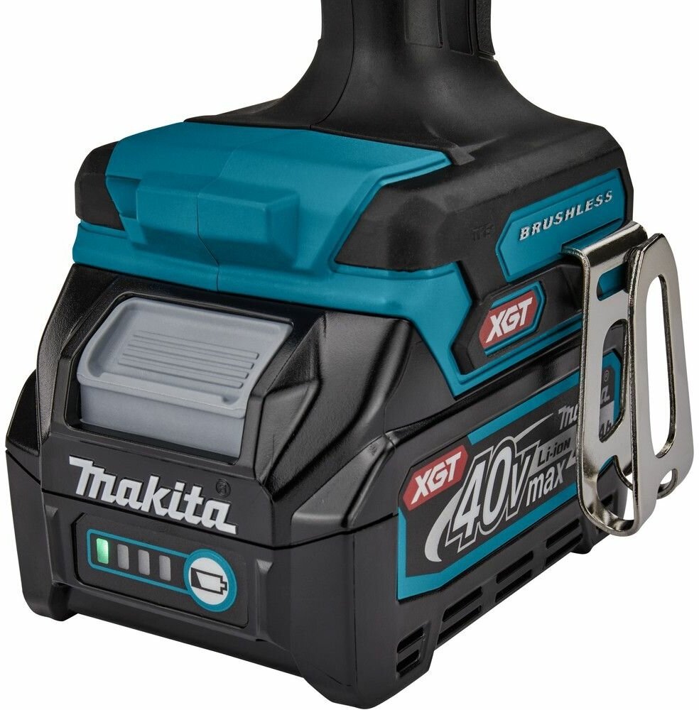 Дрель аккумуляторная ударная MAKITA HP002GD201 XGT BL 40В, 13мм, 65/30Нм (аккум. 2x2.5 Ач и быстрое з/у, кейс MAKPAC), шт