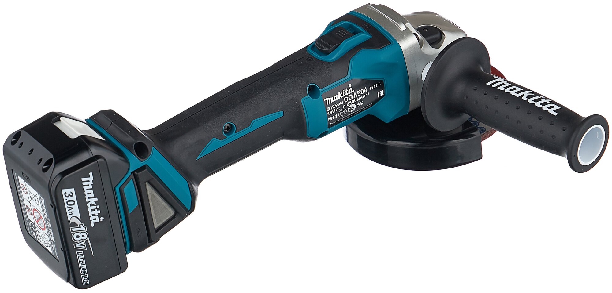 Шлифмашина аккумуляторная MAKITA угловая DGA504RF