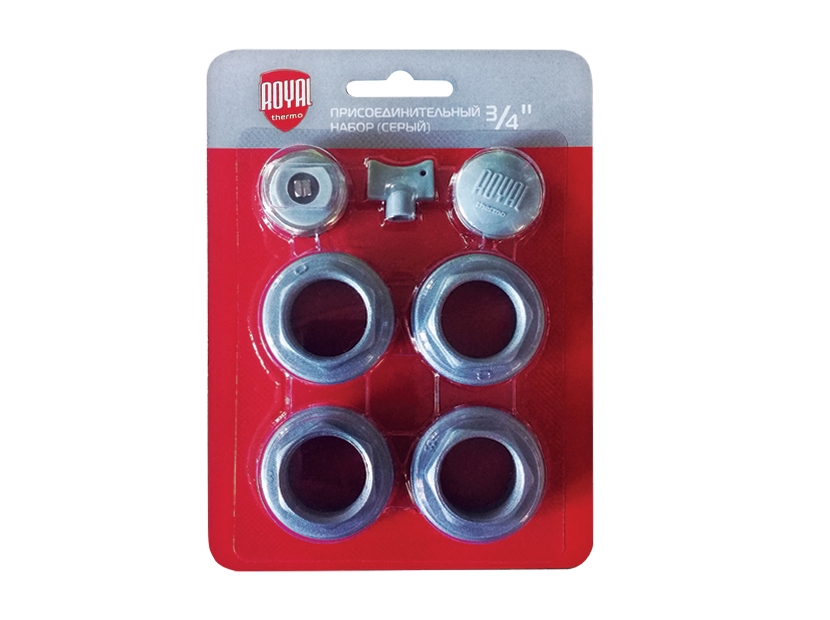 Набор присоединительный Royal Thermo 3/4" silver