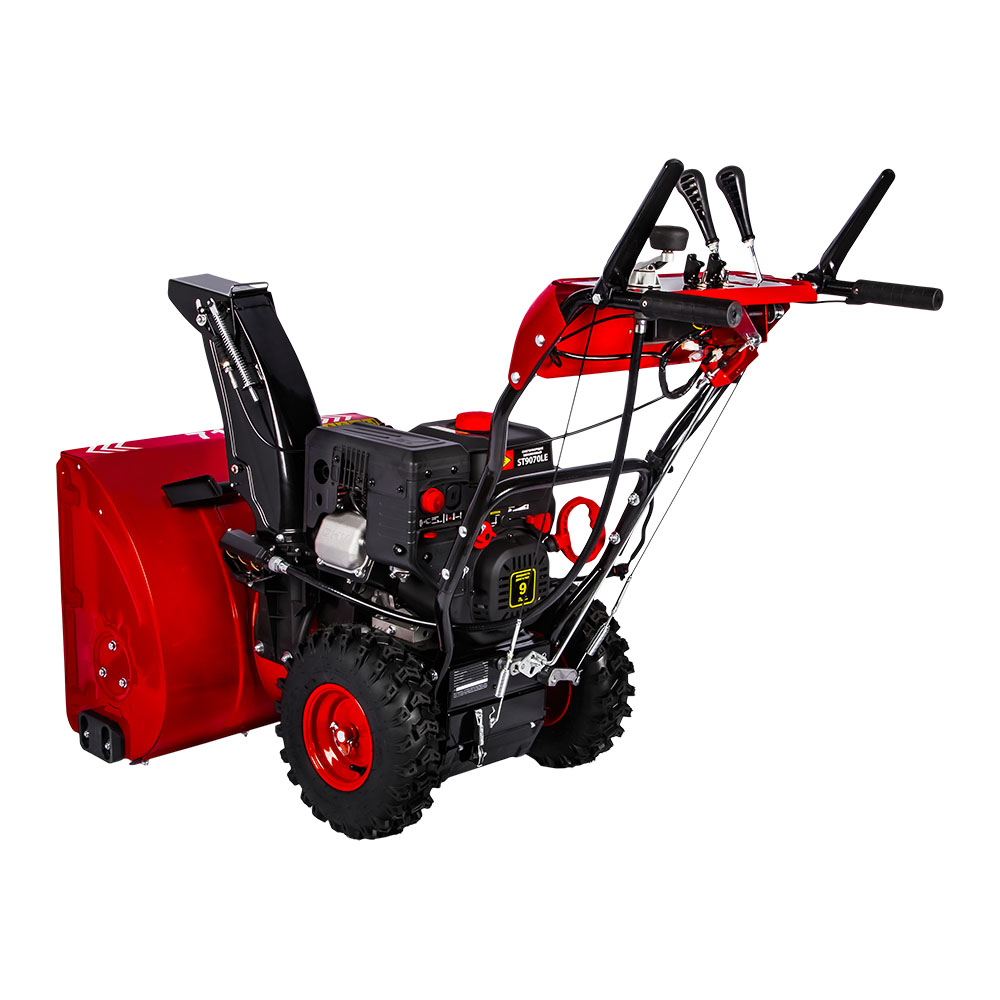 Снегоуборщик бензиновый DDE ST9070LE (двиг Loncin 9 л.с. захват 28" 6 вперёд/2 назад 14" колёса, эл, шт