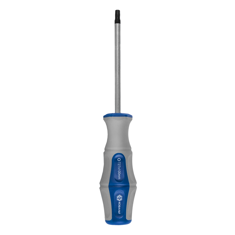 Отвертка с подвесом Torx Tamper-27х100 мм КОБАЛЬТ Ultra Grip CR-V 910-072