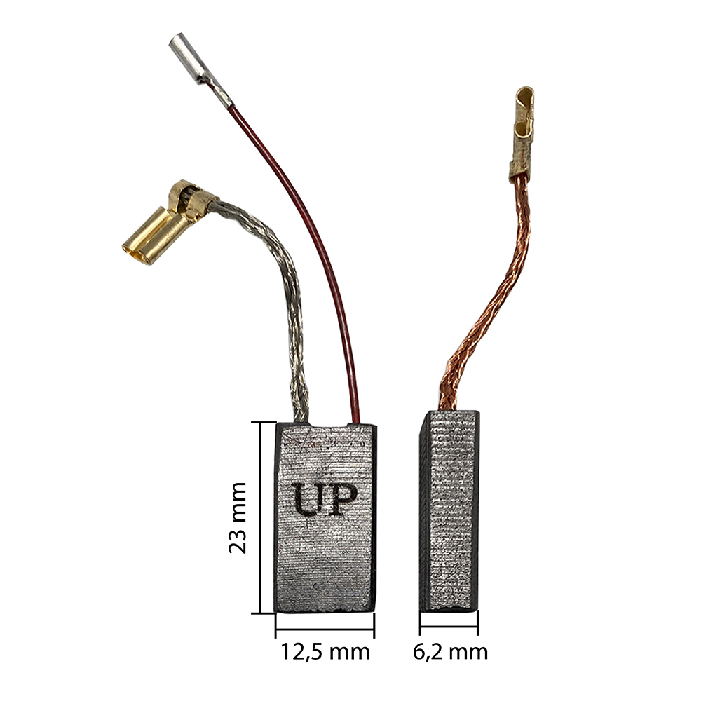 Щетка графитовая UNITED PARTS для BOSCH GBH7-46DE (аналог 1617014135)  6,2х12,5х23мм АВТОСТОП, пар