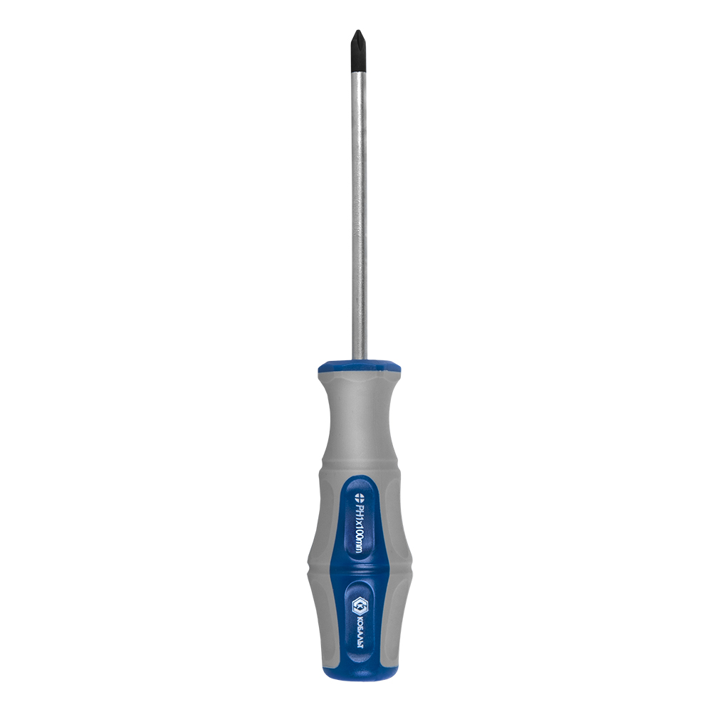 Отвёртка КОБАЛЬТ Ultra Grip PH-1 х 100 ммCR-V, двухкомпонентная рукоятка (1 шт.) подвес