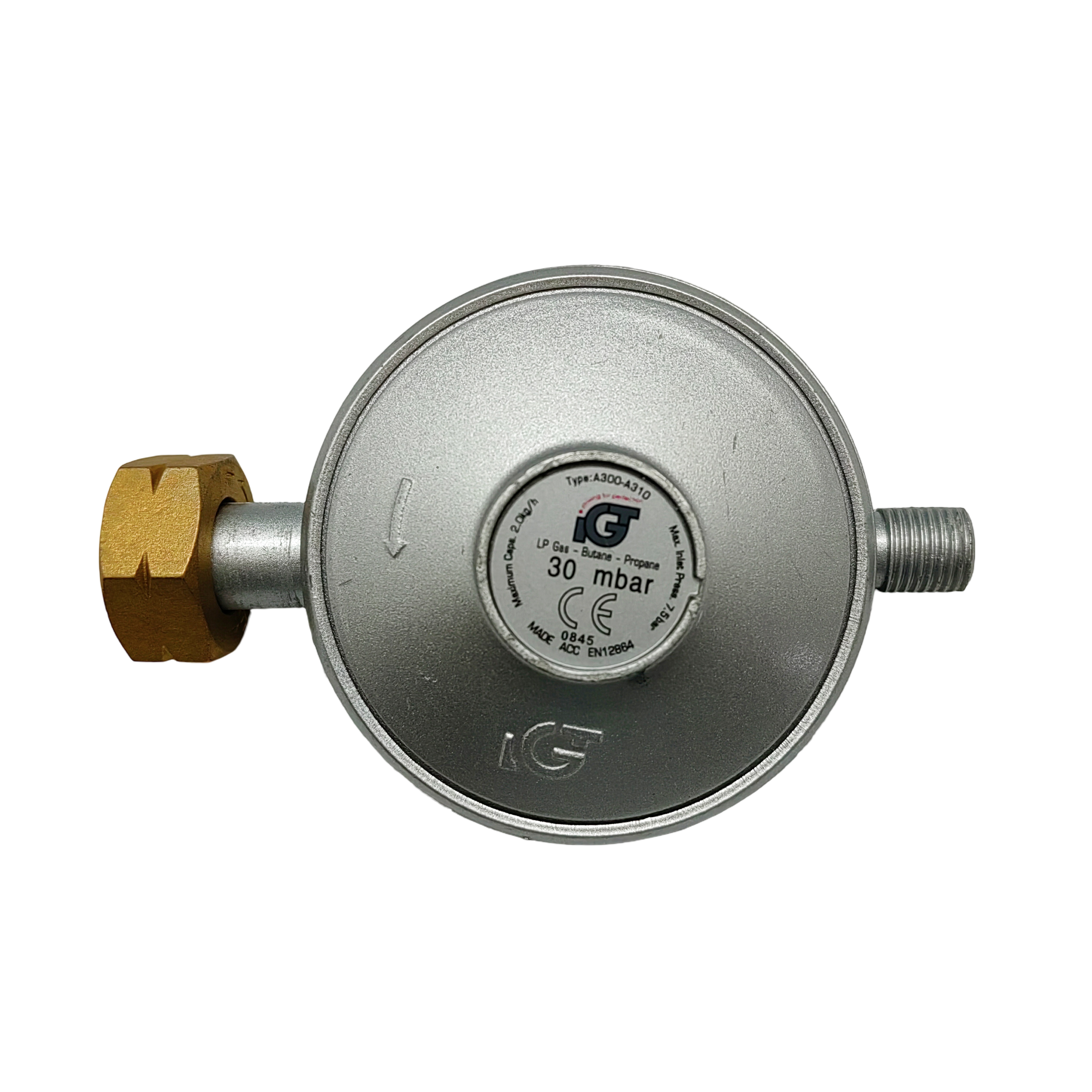 Редуктор газового балона QUATTRO ELEMENTI QE35GA 0,03 bar (GTK-10030), шт