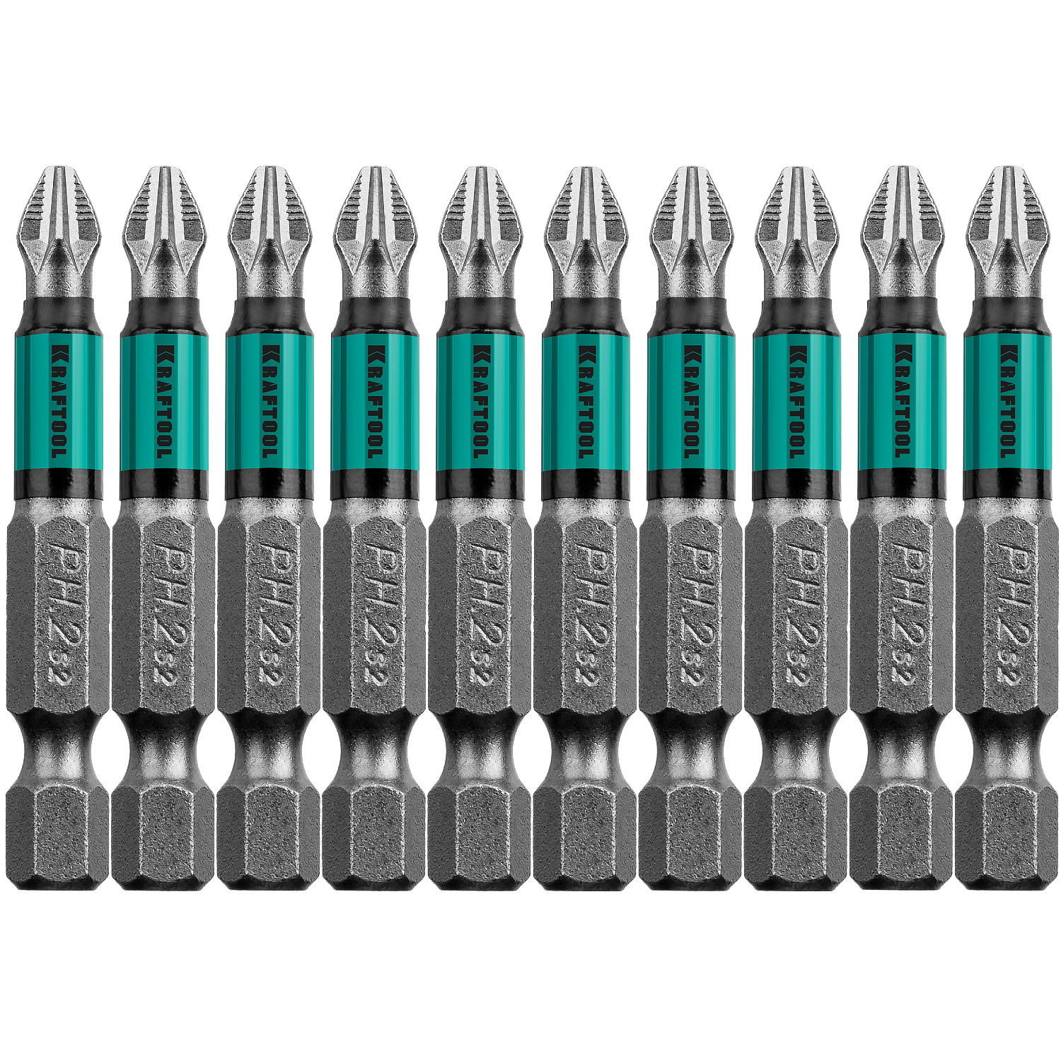 KRAFTOOL Optimum, PH2, 50 мм, 10 шт, биты (26122-2-50-10)
