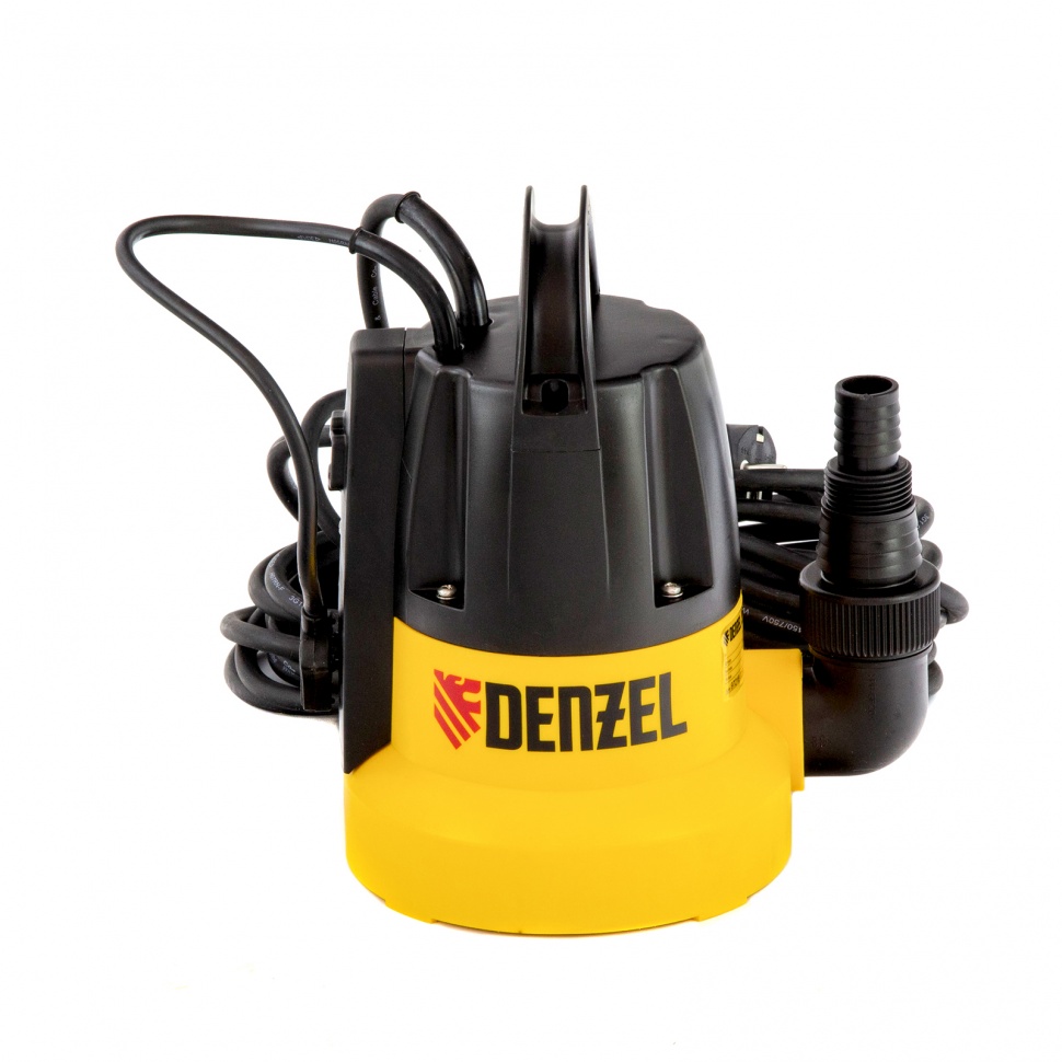 Дренажный насос DP-500E, 500 Вт, подъем 7 м, 7000 л/ч Denzel