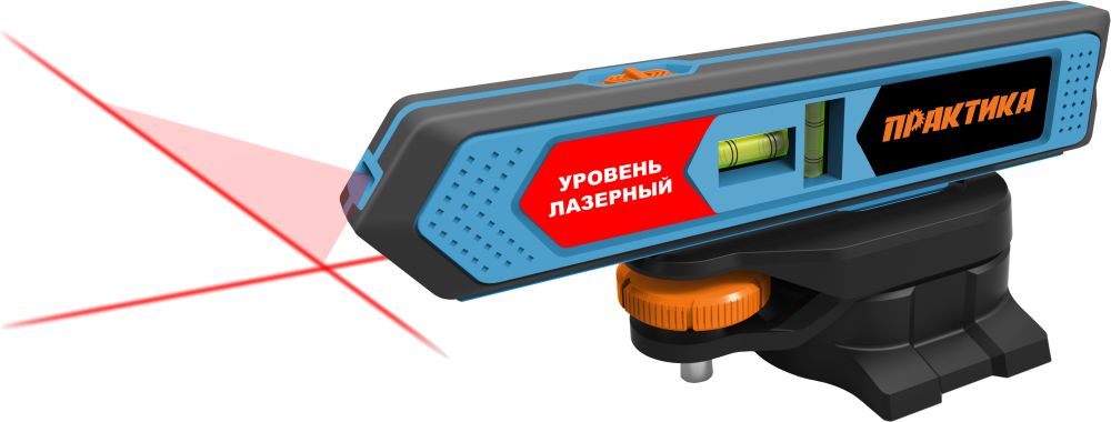 Лазерный уровень ПРАКТИКА на подставке