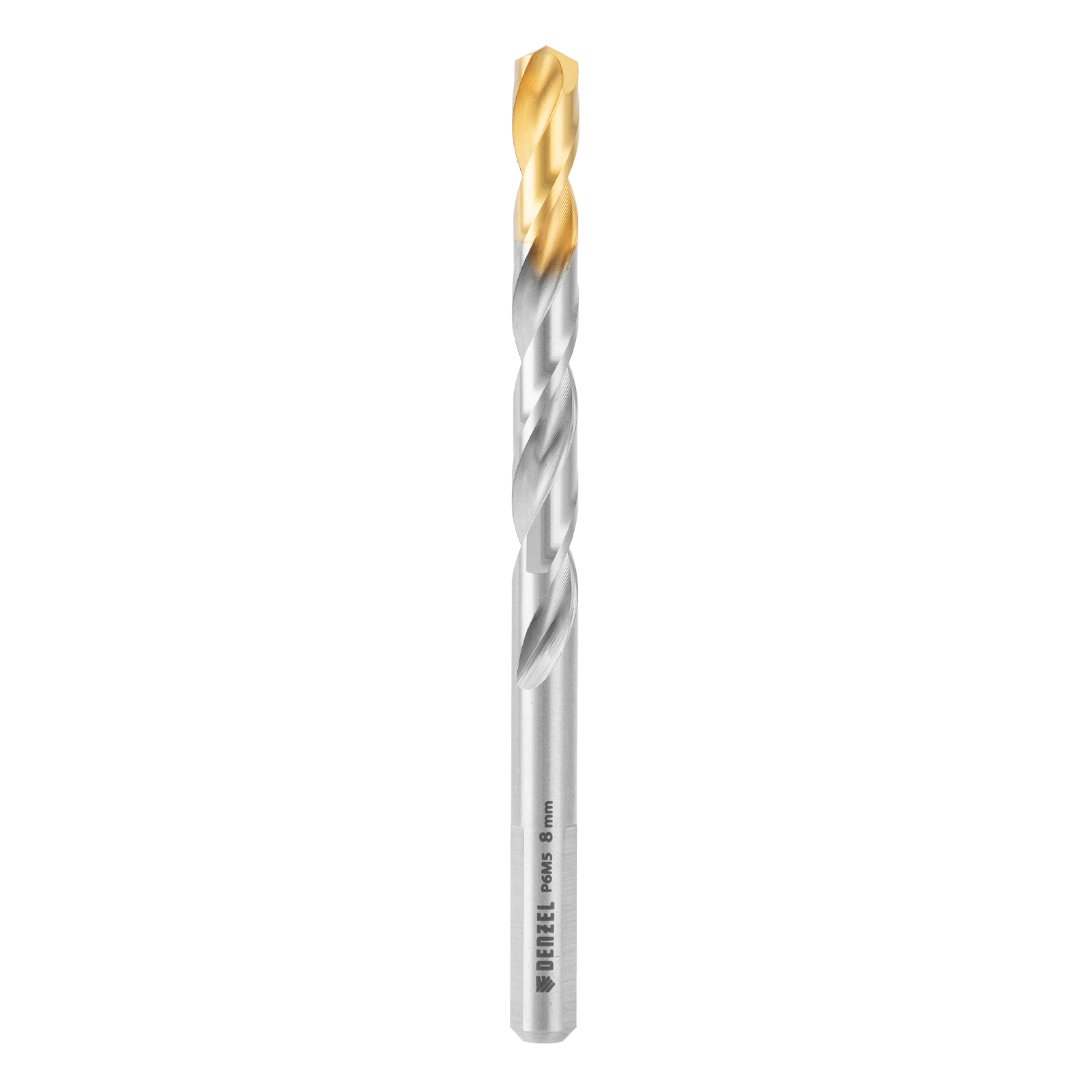 Набор сверл по металлу, 2-8мм, Р6М5-TiN, Golden Tip, 6 шт Denzel