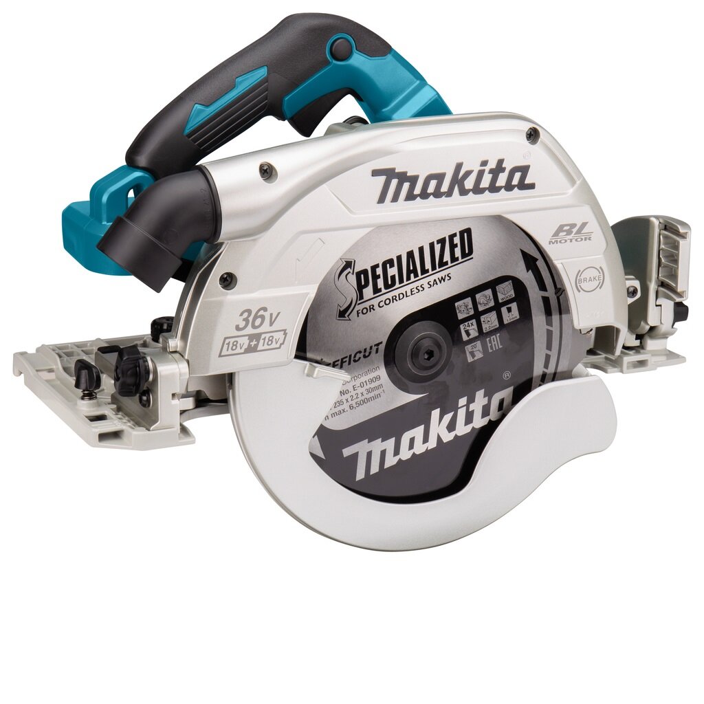 Пила дисковая аккумуляторная MAKITA DHS900ZU (LXT BL 2х18В, 235мм,30мм,макс.рез85мм,AWS,ADT,XPT,модуль Bluetooth), шт