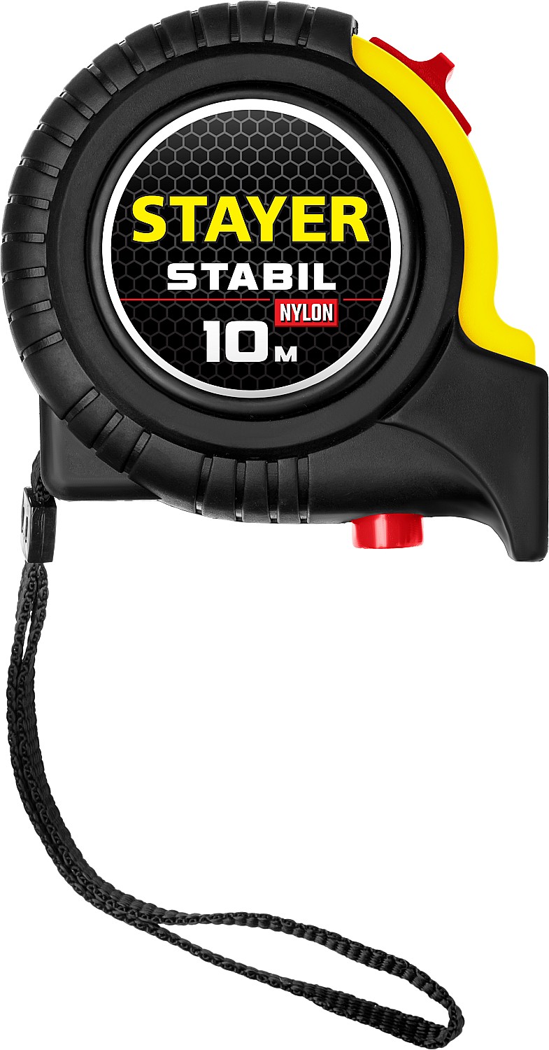 STAYER Stabil, 10 м х 25 мм, рулетка, Professional (34131-10)
