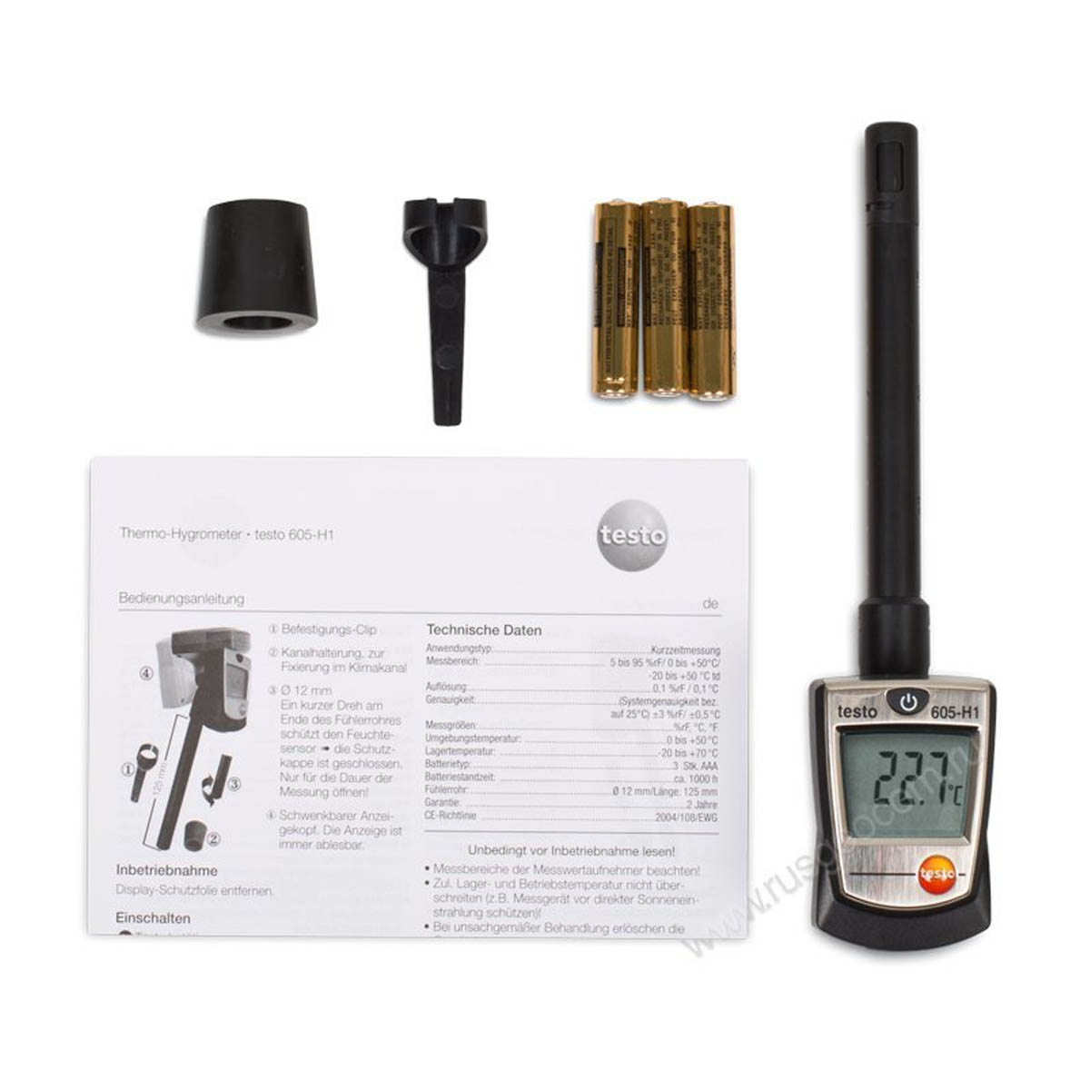 Термогигрометр Testo 605-H1 с поверкой