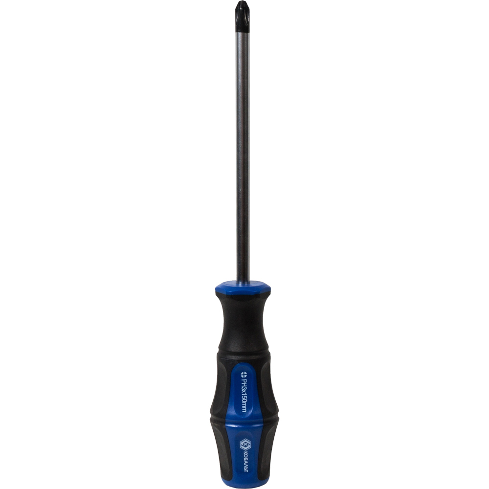 Отвёртка КОБАЛЬТ Ultra Grip PH-3 х 150 ммCR-V, двухкомпонентная рукоятка (1 шт.) подвес