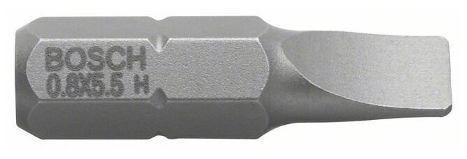 Бита BOSCH S-0,8x5,5 x 25 мм (3 шт), блистер (2607001461), шт
