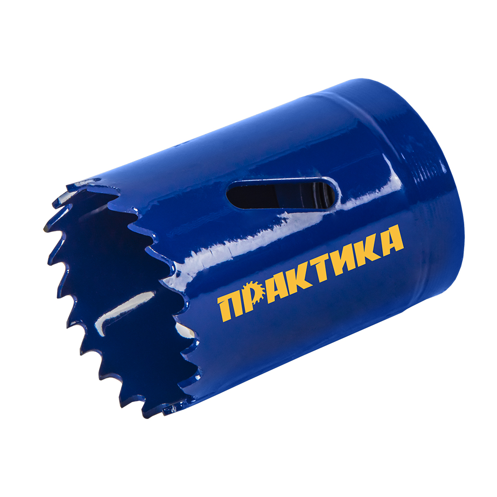 Коронка биметаллическая ПРАКТИКА  35 мм (1 3/8"), (1шт), клипса