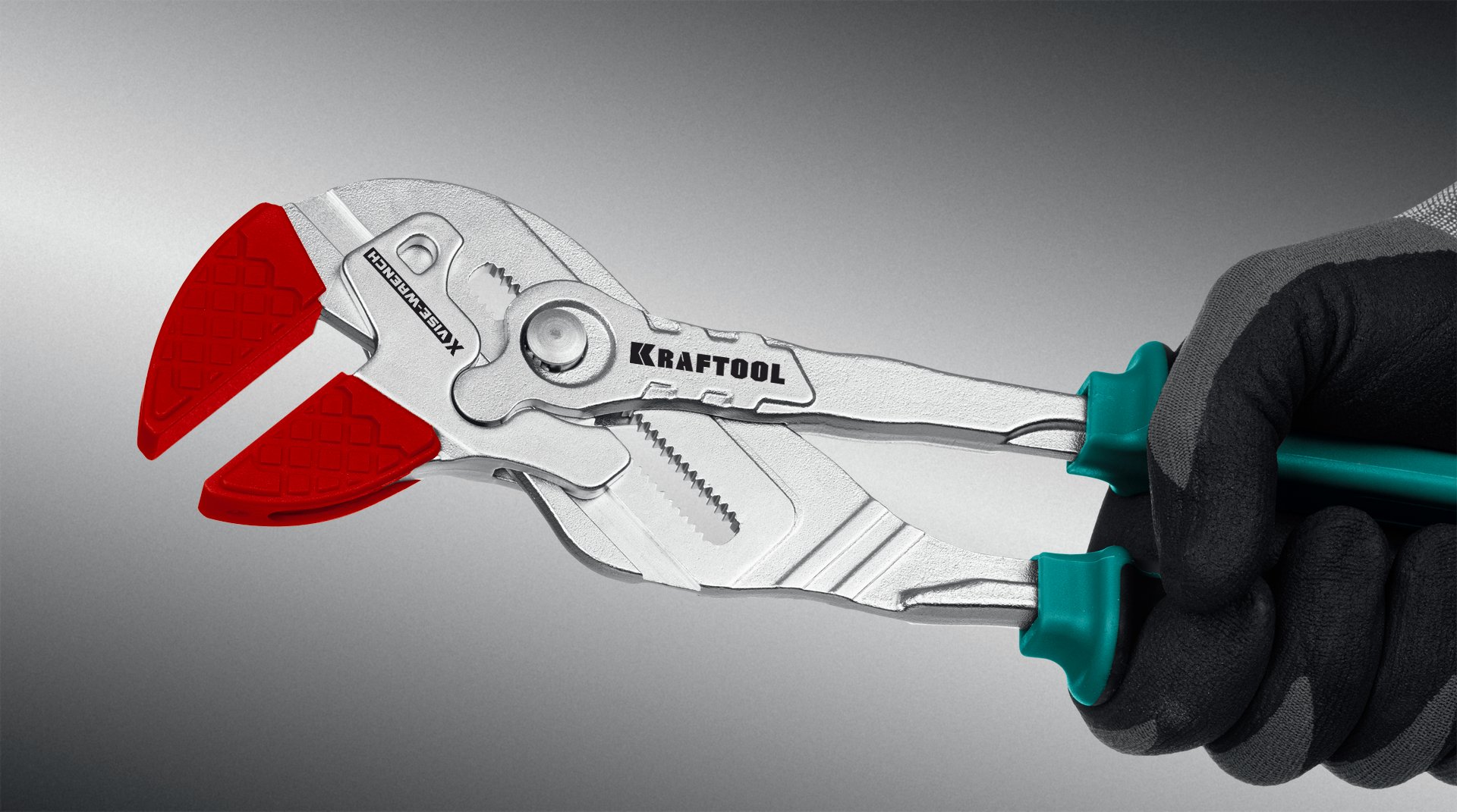 KRAFTOOL Vise-Wrench X 300 мм, Клещи переставные-гаечный ключ (22069)