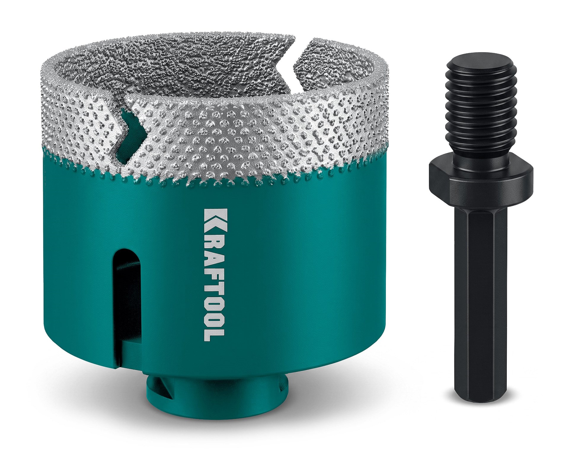 KRAFTOOL VS DIAMOND d 65 (М14, HEX10), Вакуумная алмазная коронка по керамограниту (29890-65)