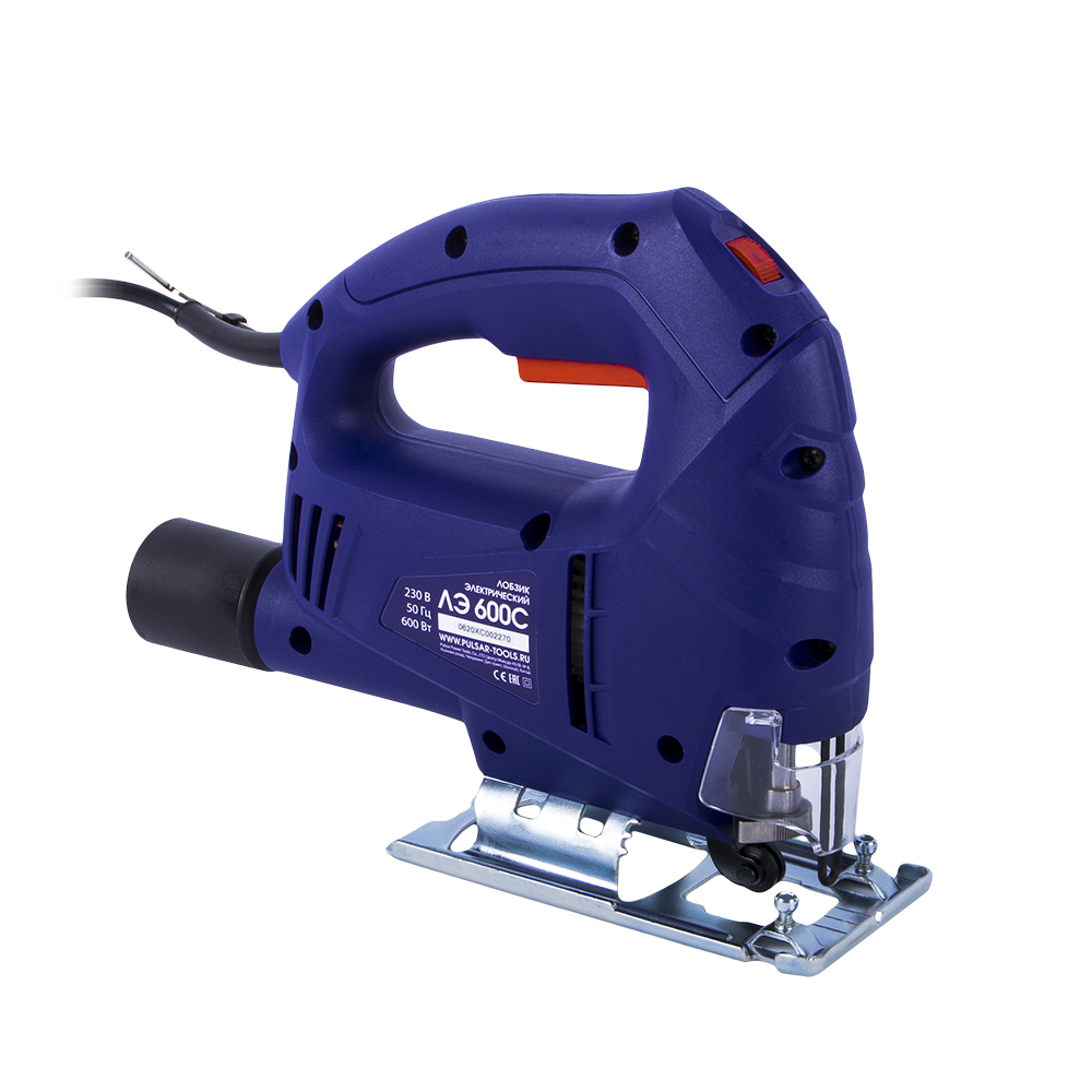 Лобзик электрический ПУЛЬСАР ЛЭ 600С (600Вт, 70мм, 0-3000о/мин, маятн. ход, 1,9кг)(792-582), шт
