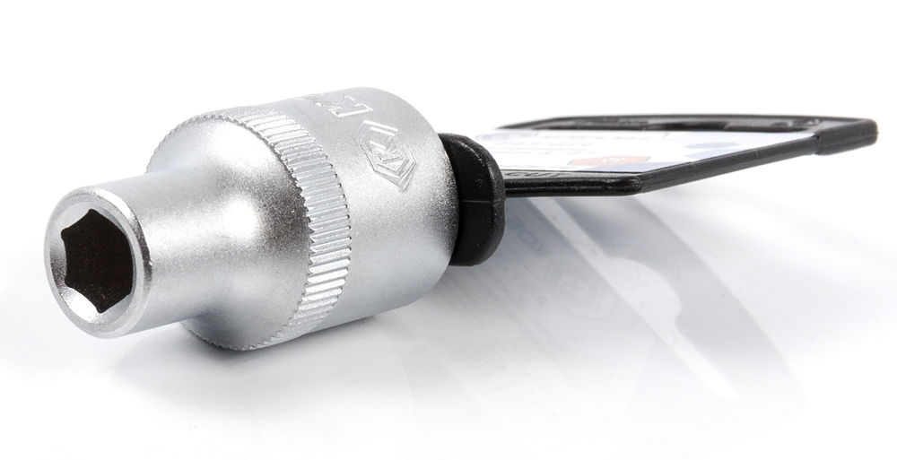 Головка торцевая КОБАЛЬТ 1/2", 8 мм, Cr-V(1 шт.) подвес