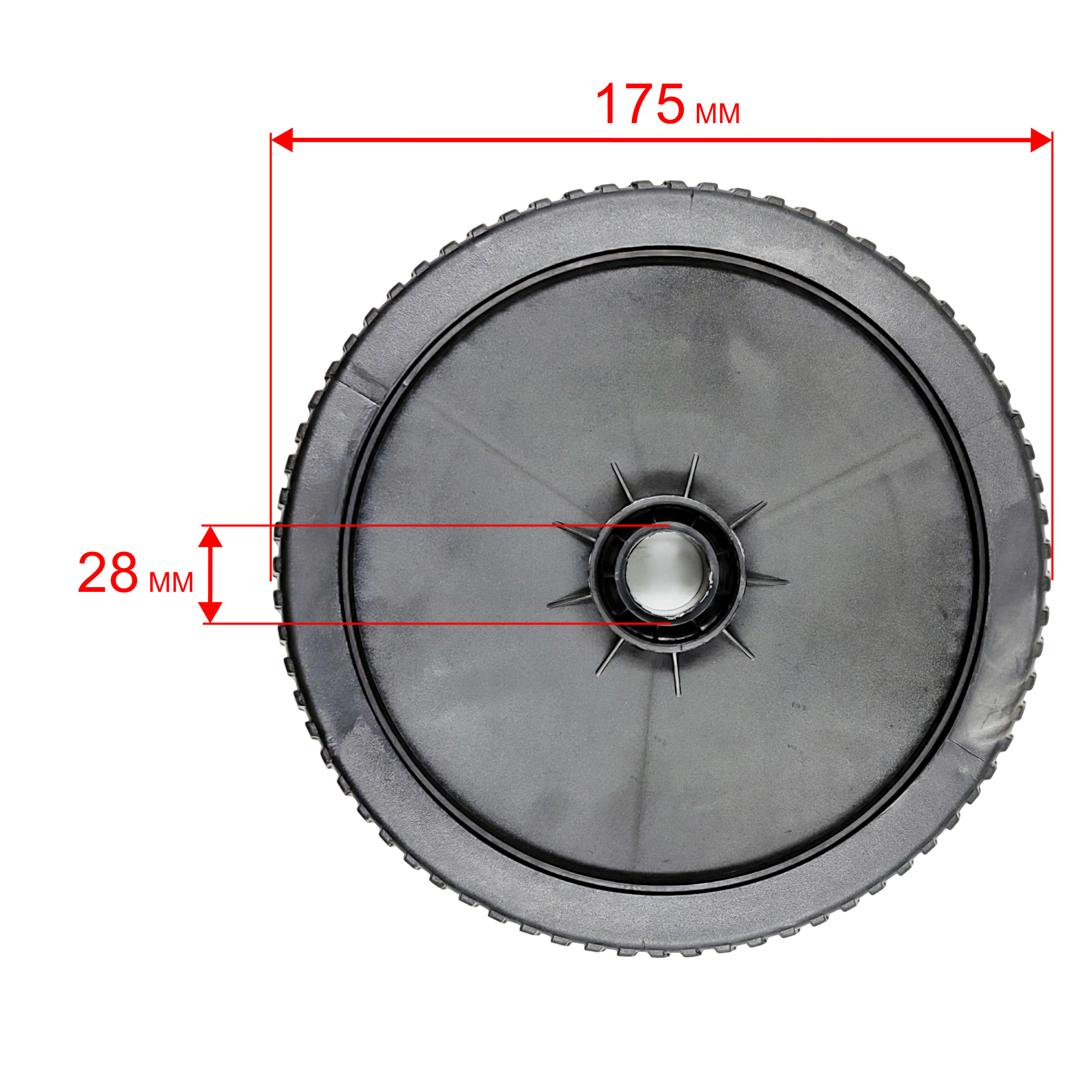 Колесо газонокосилки DDE 7" WYZ20H-13_Сюита 2 (241-963)/WYZ20_Сюита 1 (242-014) передн (20880100130), шт
