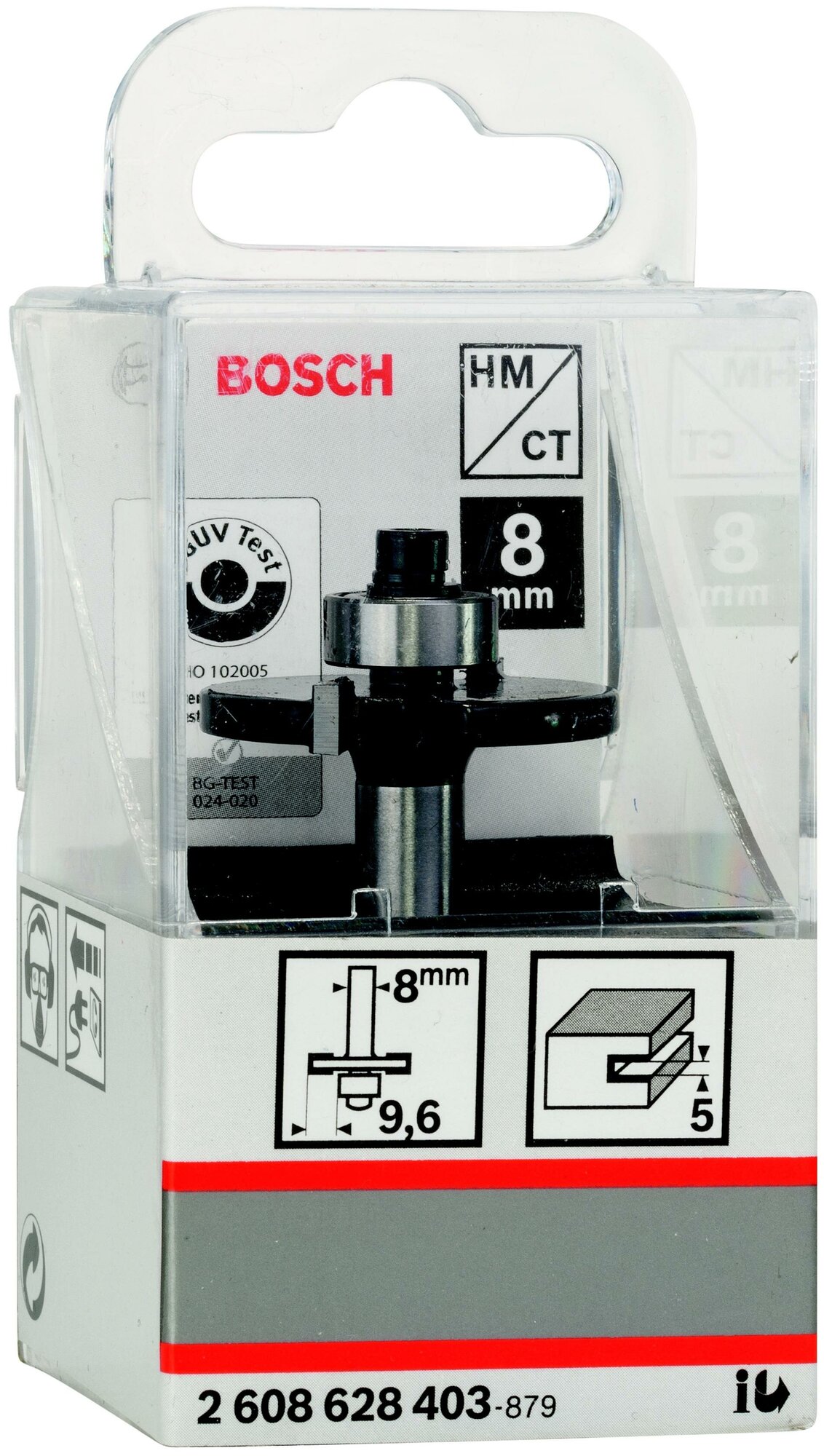 Фреза для фрезерных машин пазовая дисковая BOSCH 32/5/8 мм (1 шт.) коробка (2608628403), шт