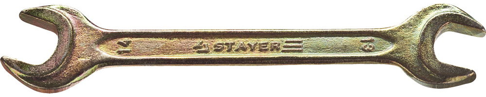 STAYER 13 x 14 мм, Рожковый гаечный ключ (27038-13-14)