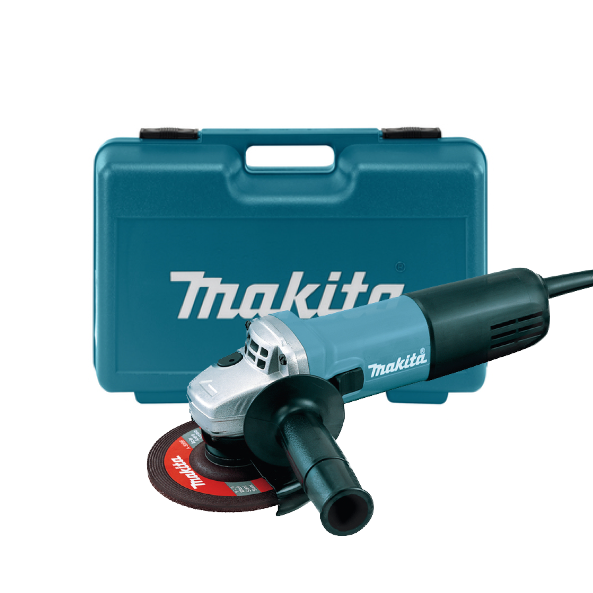 Шлифмашина угловая MAKITA 9557HNRK (115мм,840Вт,11000об/мин. плавный пуск, функция антирестарта,кейс), шт