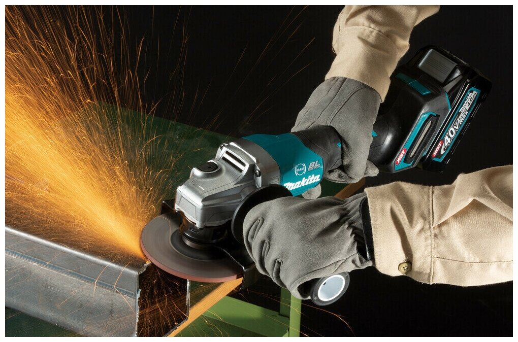 Шлифмашина аккумуляторная угловая MAKITA GA013GZ XGT BL 40В, 125 мм, 8500 об/мин, клавиша, шт