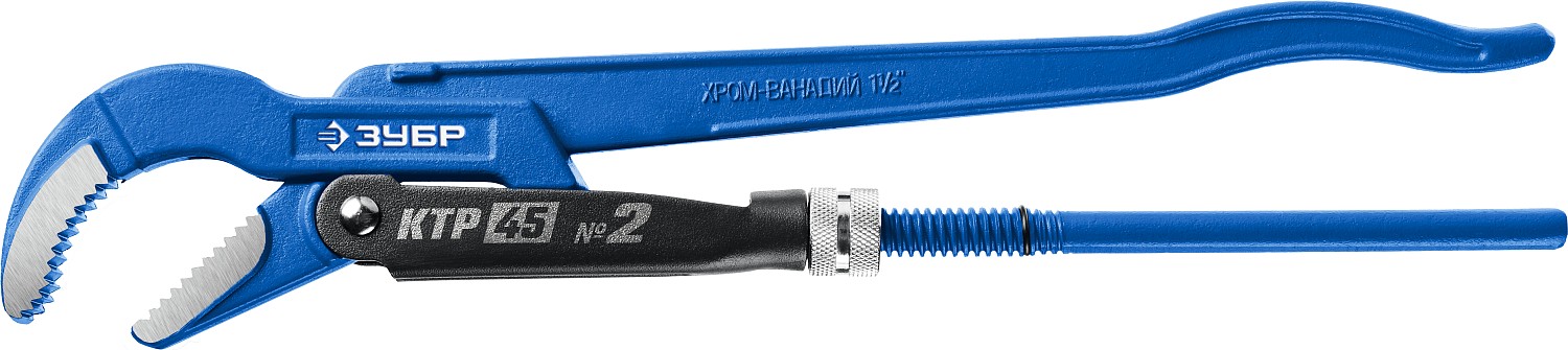 ЗУБР КТР-45, №2, 1.5″, 440 мм, трубный ключ, Профессионал (27337-2)