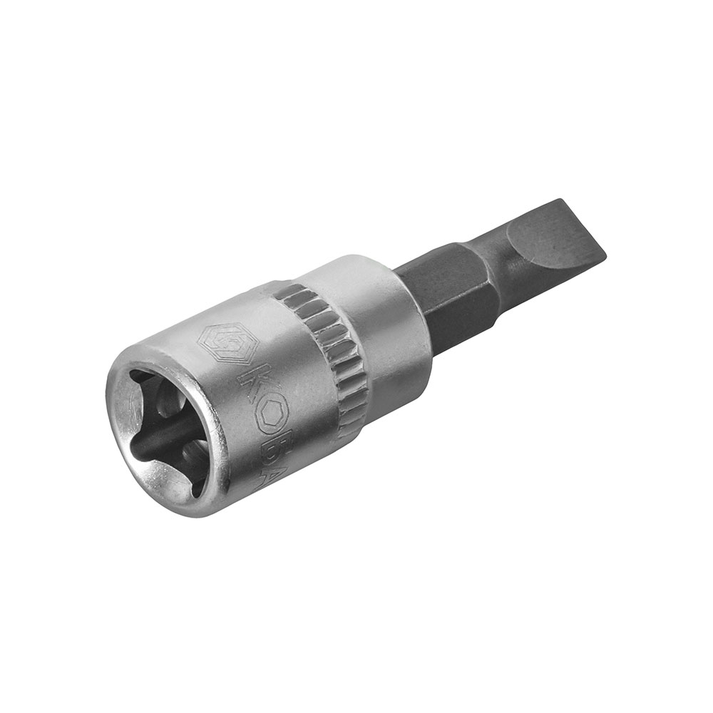 Головка торцевая со вставкой КОБАЛЬТ 1/4", SL6.5, CR-V, подвес (923-545)