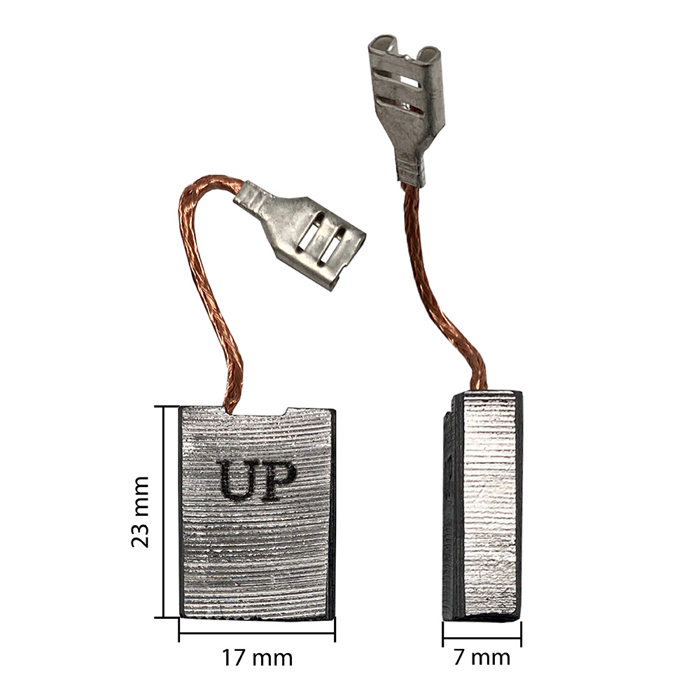 Щетка графитовая UNITED PARTS для HITACHI (аналог 999061)  7х17х23мм, пар