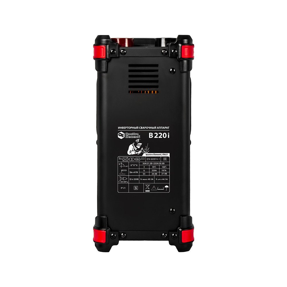 Аппарат электродной сварки QUATTRO ELEMENTI B 220i (220 А, электроды до 5.0 мм, LED дисплей, TIG-Lift) (922-647), шт
