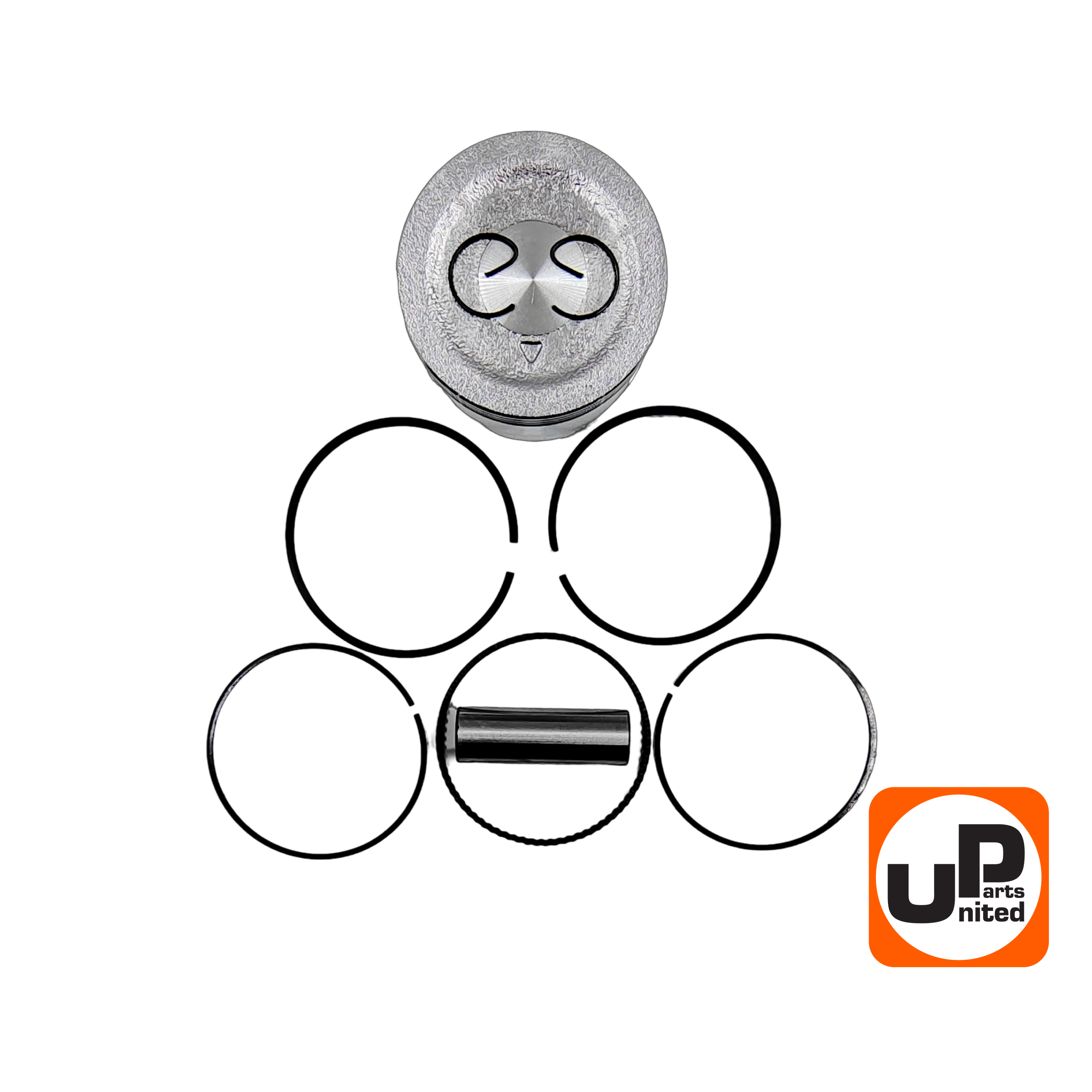 Поршень в сборе UNITED PARTS 170F Ø70мм (кольцо 1,5мм), шт