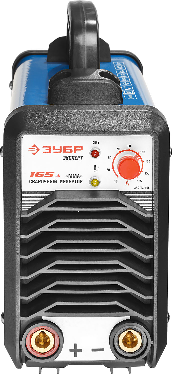 ЗУБР ММА, 165 А, MMA/TIG LIFT, сварочный аппарат инверторный, макс. электрод Ø 4.0 мм, Профессионал (ЗАС-Т3-165)