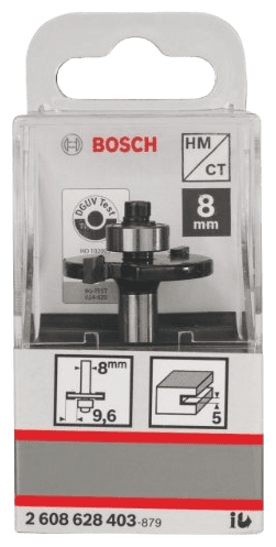 Фреза для фрезерных машин пазовая дисковая BOSCH 32/5/8 мм (1 шт.) коробка (2608628403), шт