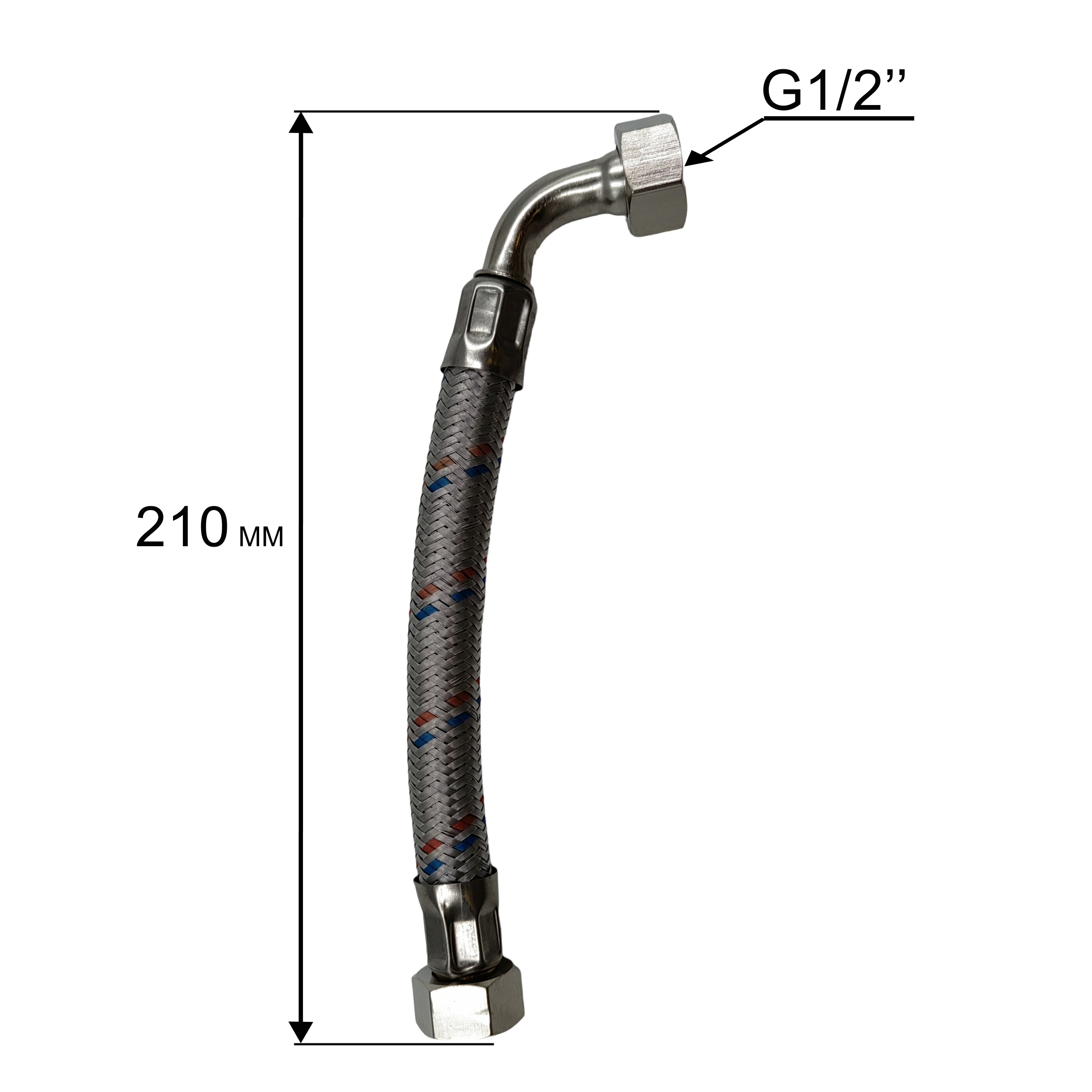Шланг QUATTRO ELEMENTI Automatico 1101/1301 FL в металлической оплётке (910-232-903), шт