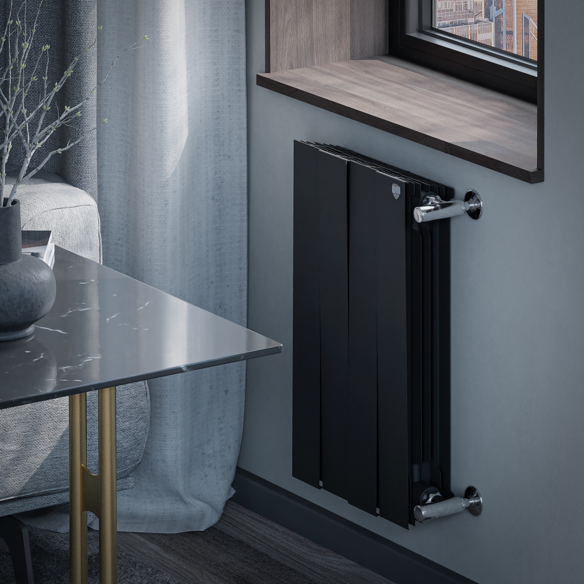Радиатор Royal Thermo PianoForte 500 new/Noir Sable - 4 секц.