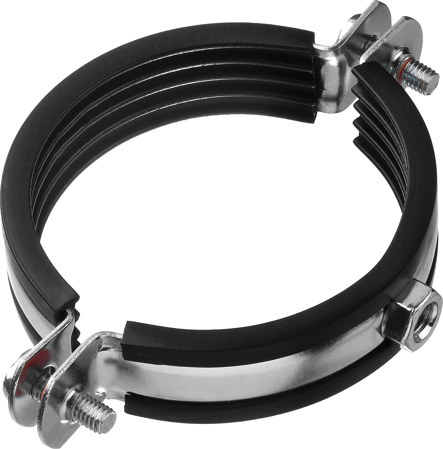 ЗУБР 2 1/2″, цинк, 6 шт, трубный хомут с гайкой (37850-75-80)