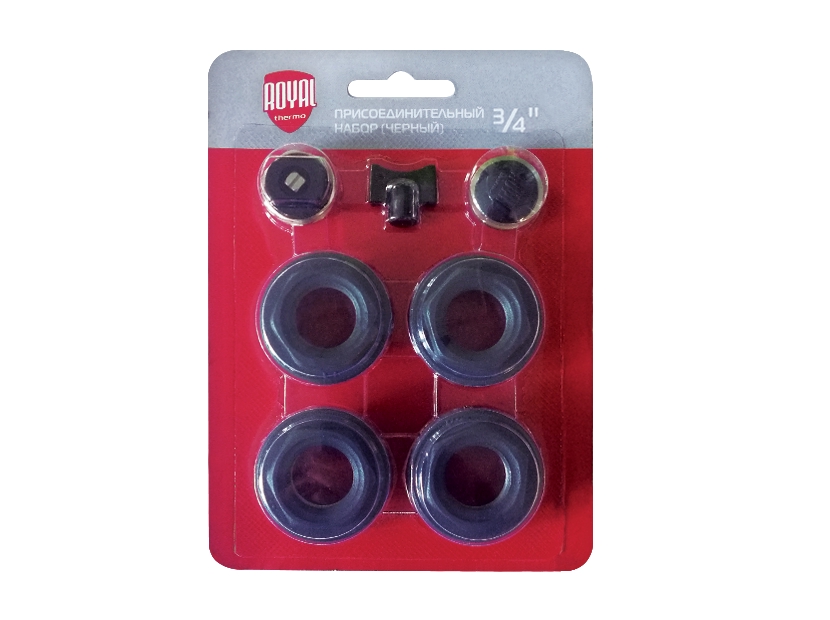 Набор присоединительный Royal Thermo 3/4" black
